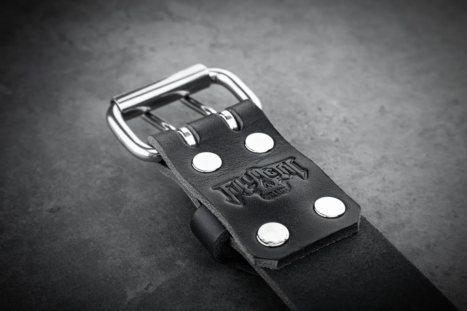 STEELRING DOBLEPRONG<br>Studded Leather Belt - Image 2