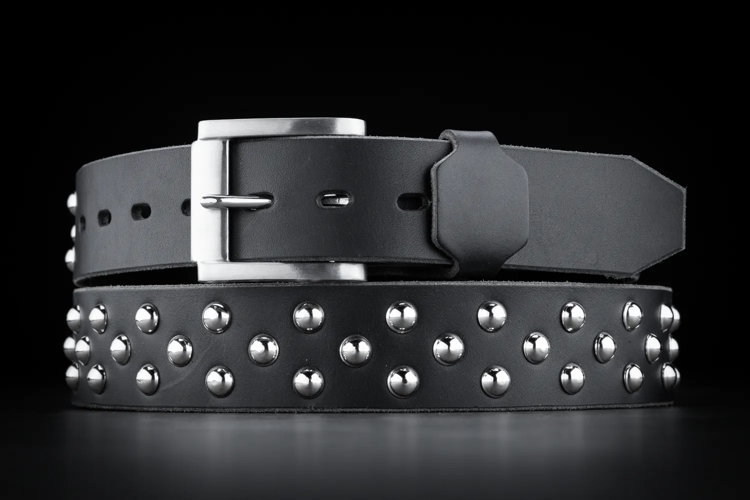 RENEGADE<br>Studded Leather Belt - Image 3