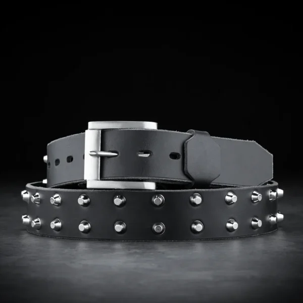 IRONLINE<br>Studded Leather Belt