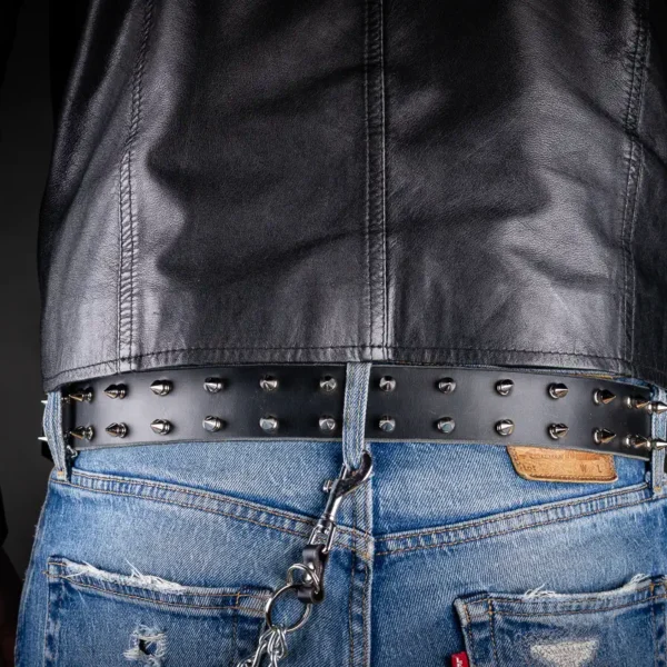 Alternative view of HELLRISER<br>Spiked Leather Belt